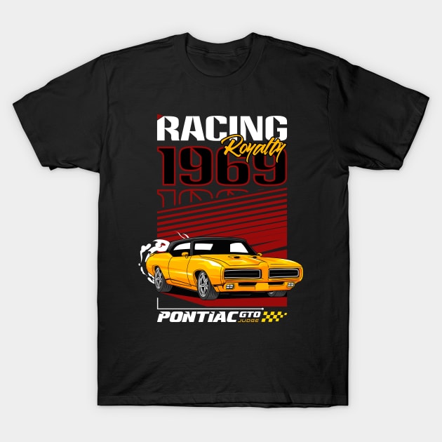 Vintage V8 GTO Car T-Shirt by milatees